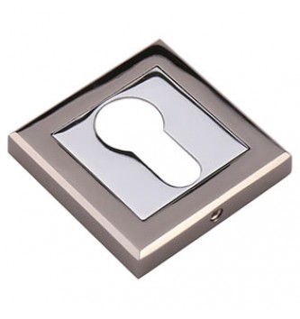 Накладка на ключевой цилиндр SC Q001 BLACK NICKEL  чёрн.никель / хром 