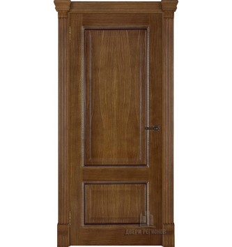 Дверь межкомнатная Гранд 1 (широкий фигурный багет) Дуб Patina Antico