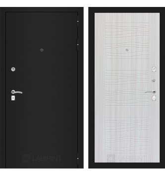 Входная дверь CLASSIC шагрень черная 06 - Сандал белый