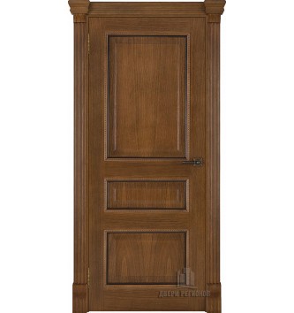 Дверь межкомнатная Гранд 2 (широкий фигурный багет) Дуб Patina Antico
